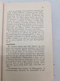 Samling originale instruktioner for kastning af håndbombe og håndgranat