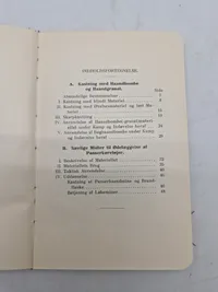 Samling originale instruktioner for kastning af håndbombe og håndgranat