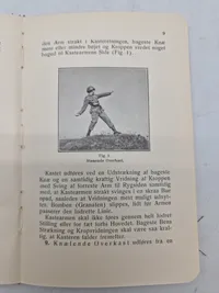 Samling originale instruktioner for kastning af håndbombe og håndgranat