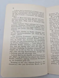 Samling originale instruktioner for kastning af håndbombe og håndgranat