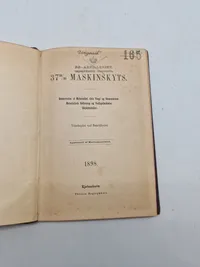 Original bog - 37 mm maskinskyts