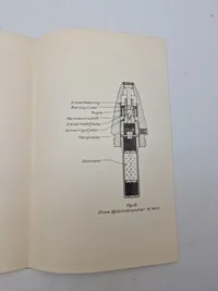 Originalt hæfte - foreløbig beskrivelse af 20 mm maskinkanon og ammunition