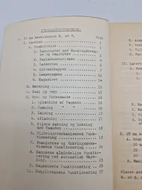 Originalt hæfte - foreløbig beskrivelse af 20 mm maskinkanon og ammunition
