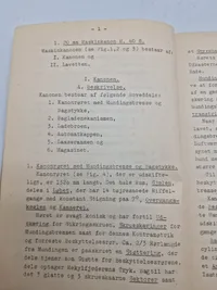 Originalt hæfte - foreløbig beskrivelse af 20 mm maskinkanon og ammunition