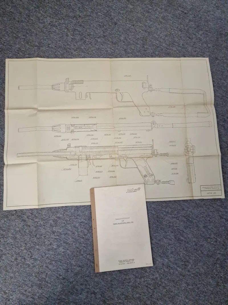Lot originale effekter for Madsen model 1946