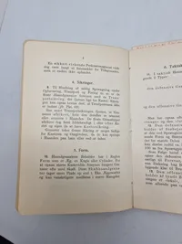 Originalt hæfte omhandlende håndgranater og håndbomber