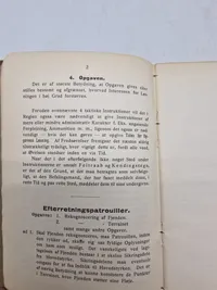 Originalt hæfte omhandlende patruljeføring og sikringstjeneste
