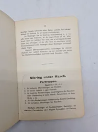 Originalt hæfte omhandlende patruljeføring og sikringstjeneste