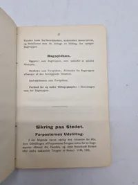 Originalt hæfte omhandlende patruljeføring og sikringstjeneste