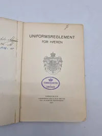 Uniforms reglement for hæren 1941