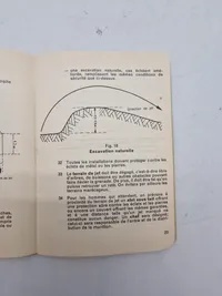 Fransk instruktionshæfte for granater