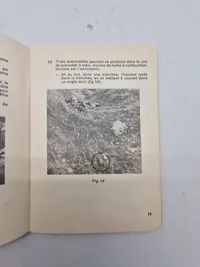 Fransk instruktionshæfte for granater