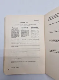 Fransk instruktionshæfte for granater