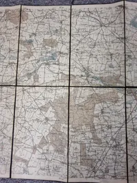 Originalt før krigs militært kort