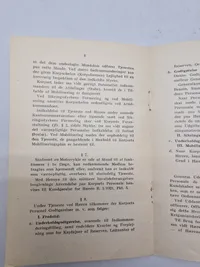 Overenskomst Motorordonnans Korpset 1933
