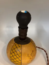 Original WW2 lampe med mørklægningspære, virker