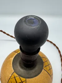 Original WW2 lampe med mørklægningspære, virker