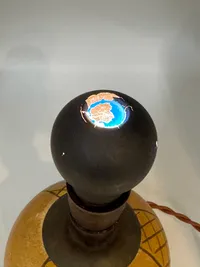 Original WW2 lampe med mørklægningspære, virker