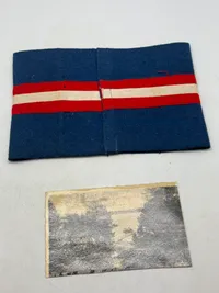 Originalt Frihedskæmper armbind med historie