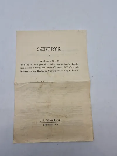 Særtryk regler krig til lands 1943