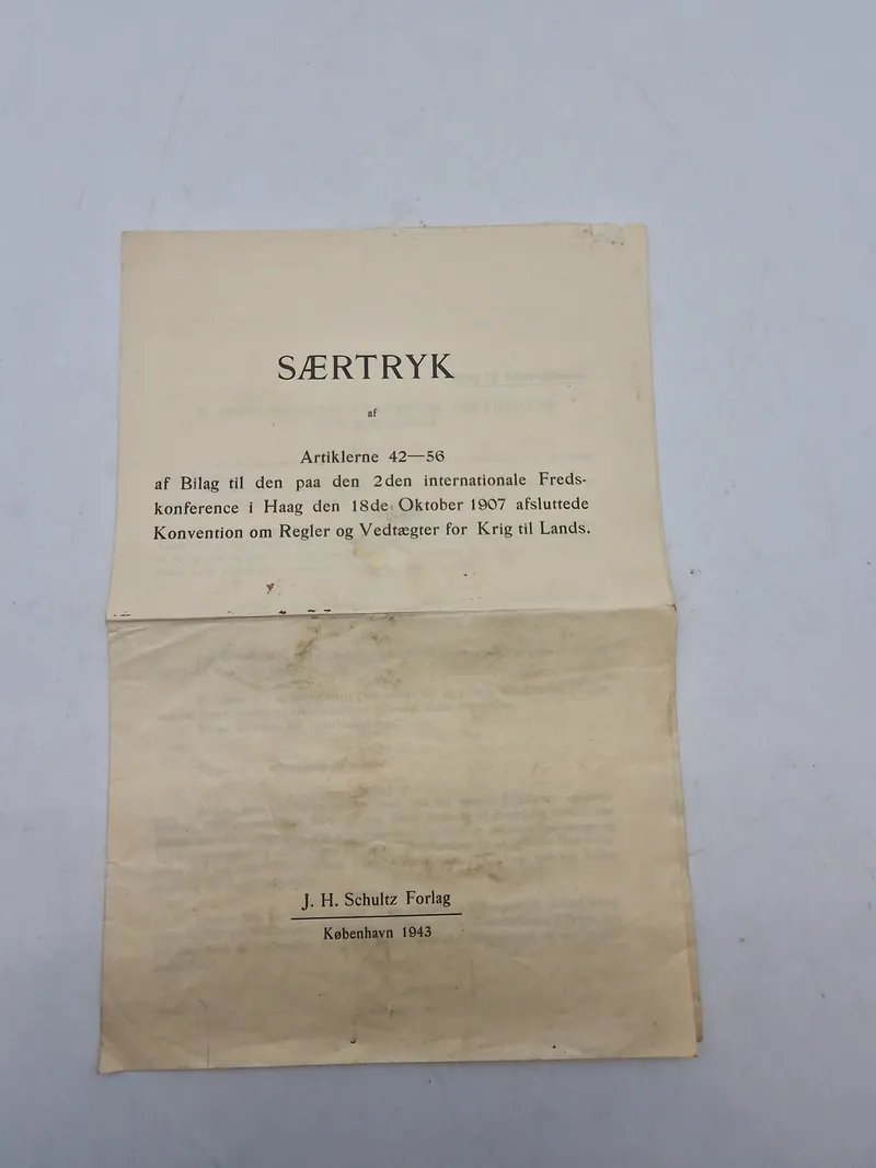 Særtryk regler krig til lands 1943