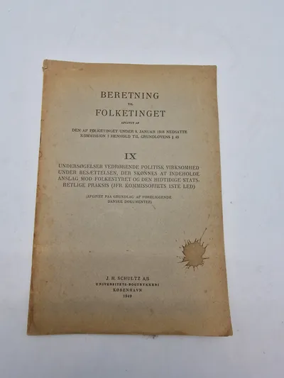 Politisk virksomhed under besættelsen