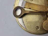Original sjælden Engelsk lomme sekstant  pocket sextant in leather case.