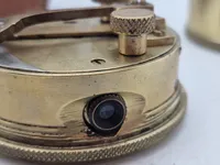Original sjælden Engelsk lomme sekstant  pocket sextant in leather case.