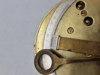 Original sjælden Engelsk lomme sekstant  pocket sextant in leather case.