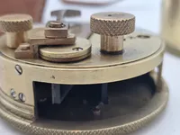 Original sjælden Engelsk lomme sekstant  pocket sextant in leather case.
