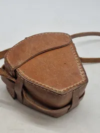 Original sjælden Engelsk lomme sekstant  pocket sextant in leather case.