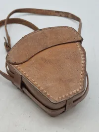 Original sjælden Engelsk lomme sekstant  pocket sextant in leather case.