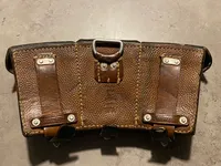Original Kriegsmarine K98 taske - komplet med alle skillerum og remme - super stemplet bagpå