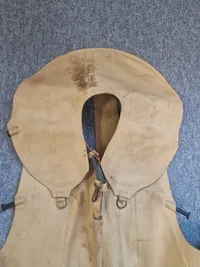 Original Tysk WW2 krigsmarine redningsvest med sjælden luftflaske