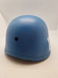 Original Dansk UN hjelm ex Jugoslavien, sjælden da de fleste blev destrueret