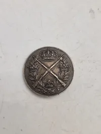 Svensk medalje af sølv , vægt 18 gram