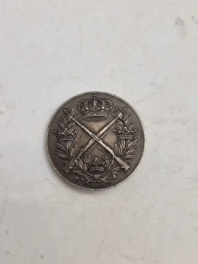 Svensk medalje af sølv , vægt 18 gram
