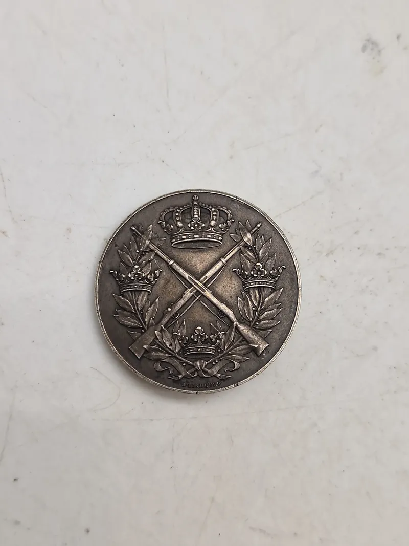 Svensk medalje af sølv , vægt 18 gram