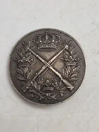 Svensk medalje af sølv , vægt 18 gram