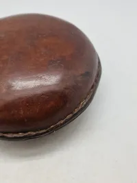 Original feltflaske model 1870 blæst på Holmegaard