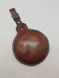 Original feltflaske model 1870 blæst på Holmegaard