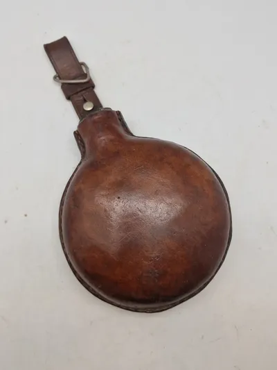 Original feltflaske model 1870 blæst på Holmegaard