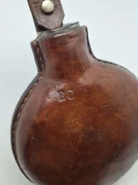 Original feltflaske model 1870 blæst på Holmegaard