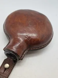Original feltflaske model 1870 blæst på Holmegaard
