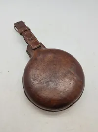 Original feltflaske model 1870 blæst på Holmegaard