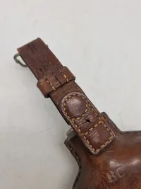 Original feltflaske model 1870 blæst på Holmegaard