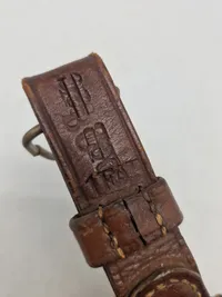 Original feltflaske model 1870 blæst på Holmegaard