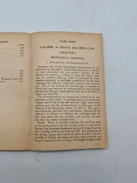 Machine gunners Handbook fra 1944