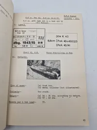 Ekstremt sjælden Amerikansk WW2 bog om Tysk ammunition