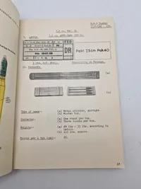 Ekstremt sjælden Amerikansk WW2 bog om Tysk ammunition